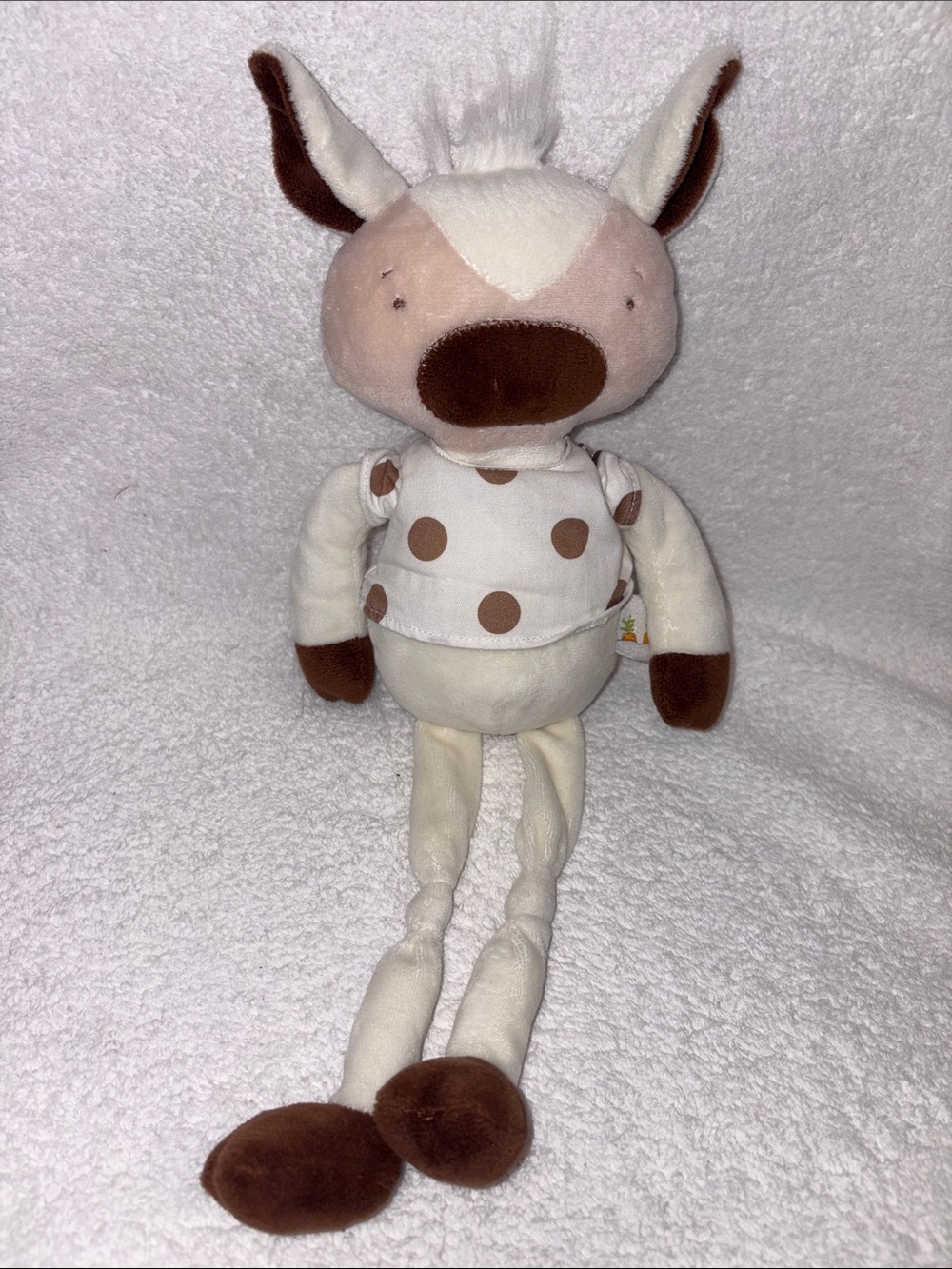 Bunnies By The Bay MOO MOO KNEE-DY KNOTTY Cow Lovey Baby Toy